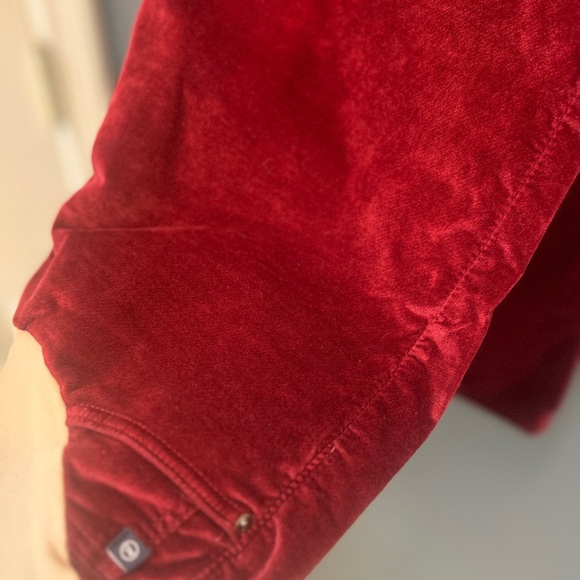 🎄Maternity AG Adriano Goldschmied burgundy velvet maternity - Picture 6 of 9